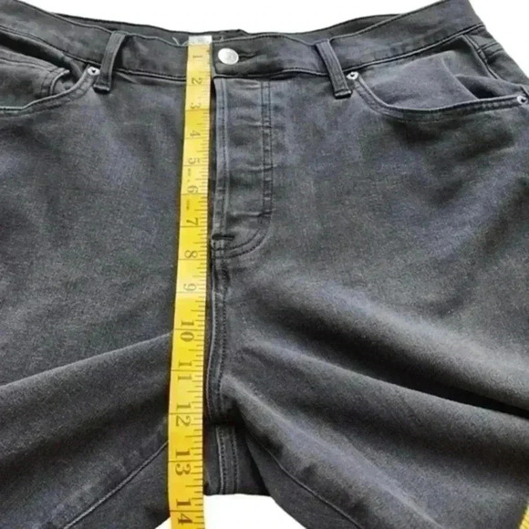 Yoga Jeans Emily Slim Jeans Washed Black High Rise Mom Fit Denim Women's 34 - Picture 14 of 16